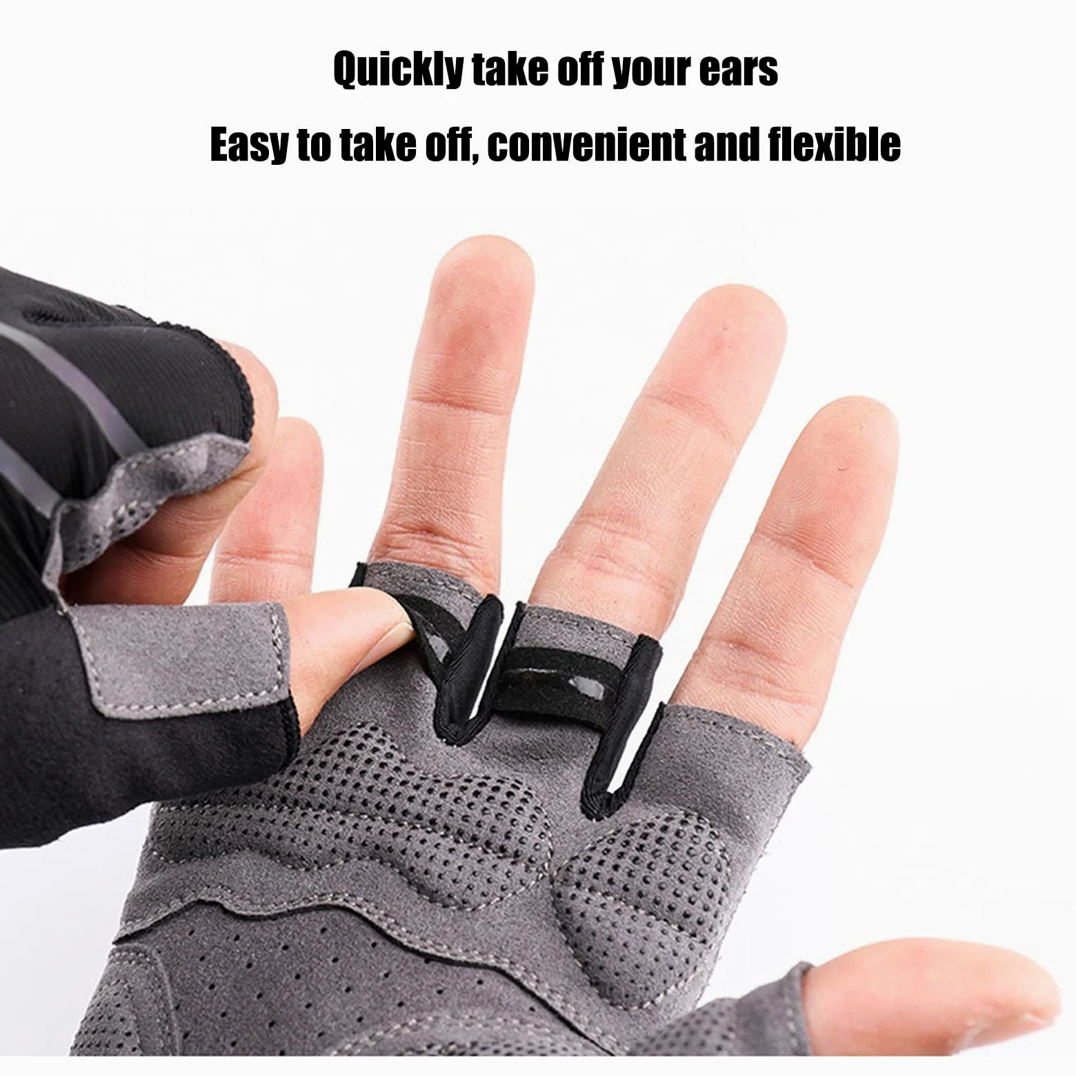 Guanti da guida senza dita, guanti sportivi, guanti mezze dita, guanti for sollevamento pesi da uomo e da donna con supporto for il polso e protezione del palmo Guanti fitness da allenamento Mezze dit