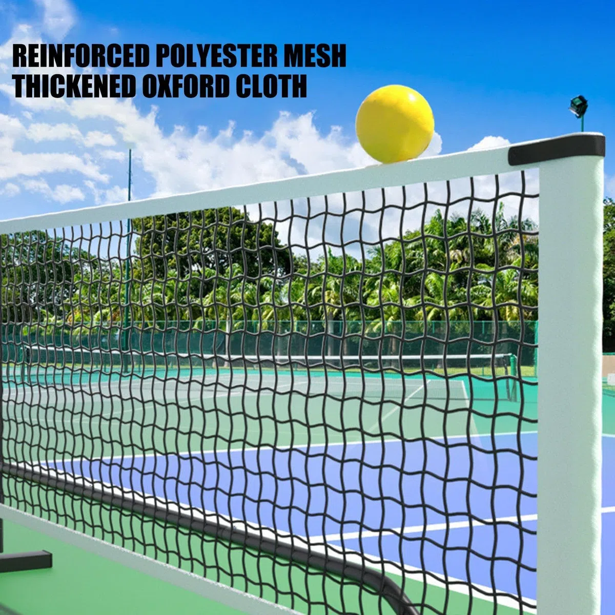 Rete da Tennis – Rete da allenamento da Tennis | Rete da Badminton | Rete sportiva per Tennis | Rete da Pickleball esterna staccabile con borsa da trasporto 22 piedi con supporto | Rete da