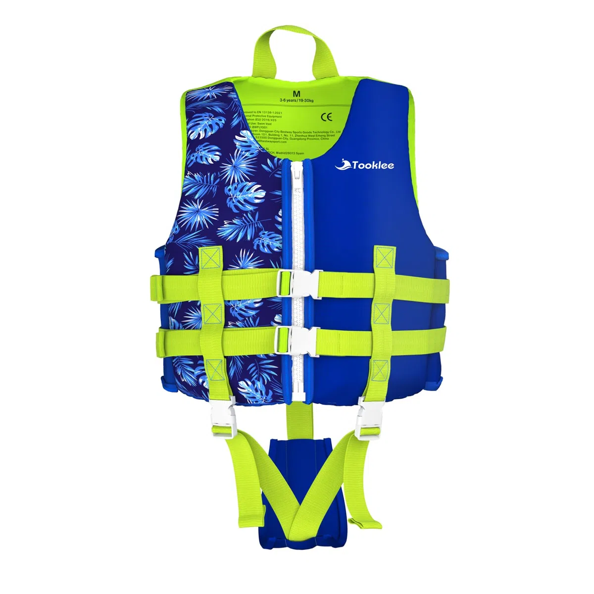 Gilet da Nuoto per Bambini, Ad Alta Galleggiabilità, Con Cinghia Di Sicurezza Regolabile, Testato TÜV e sicuro, Comfort in Neoprene Morbido, Cinghia Sottogamba Allargata, Struttura Resistente