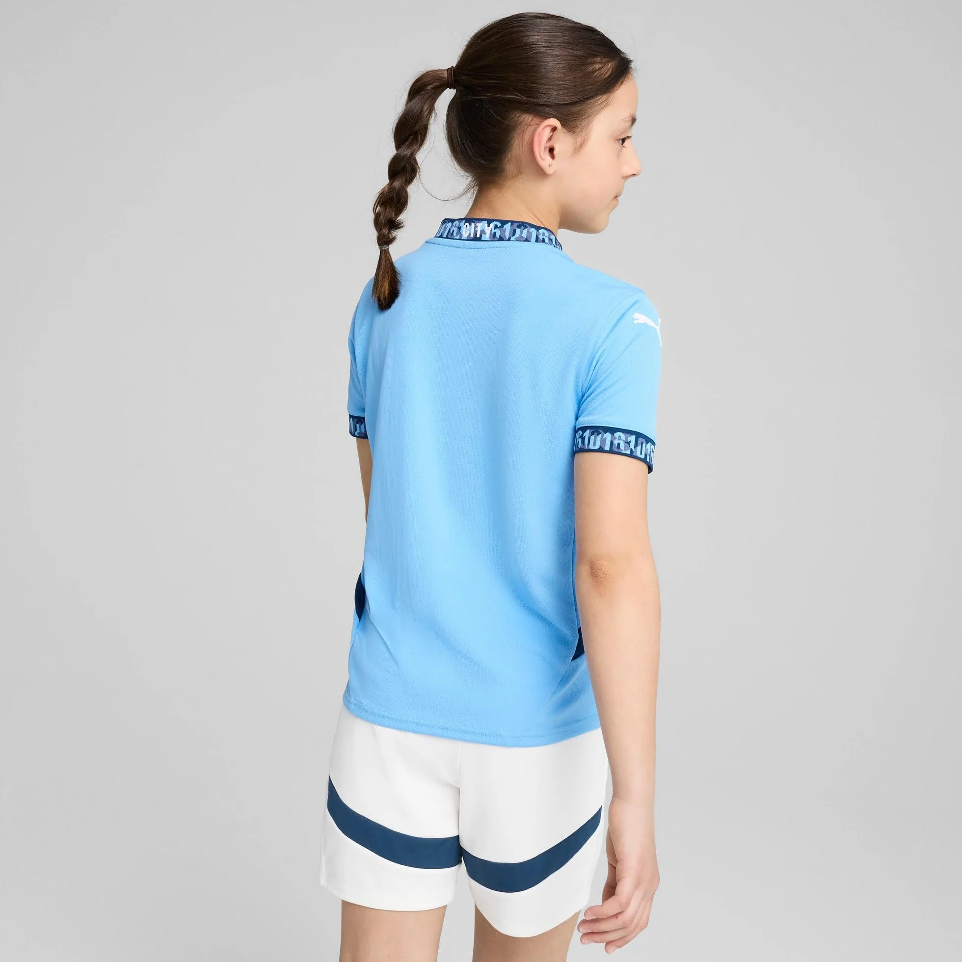 PUMA Maglia Home da Bambino del Manchester City - Stagione 2024/25 - Team Light Blue