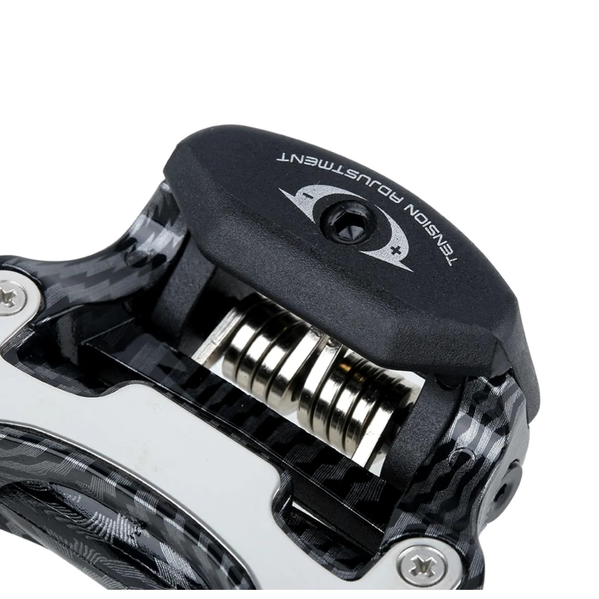Pedali per Bicicletta in Fibra di Carbonio - Compatibili con KEO Grip per Bici da Strada - Tacchetti per Ciclismo