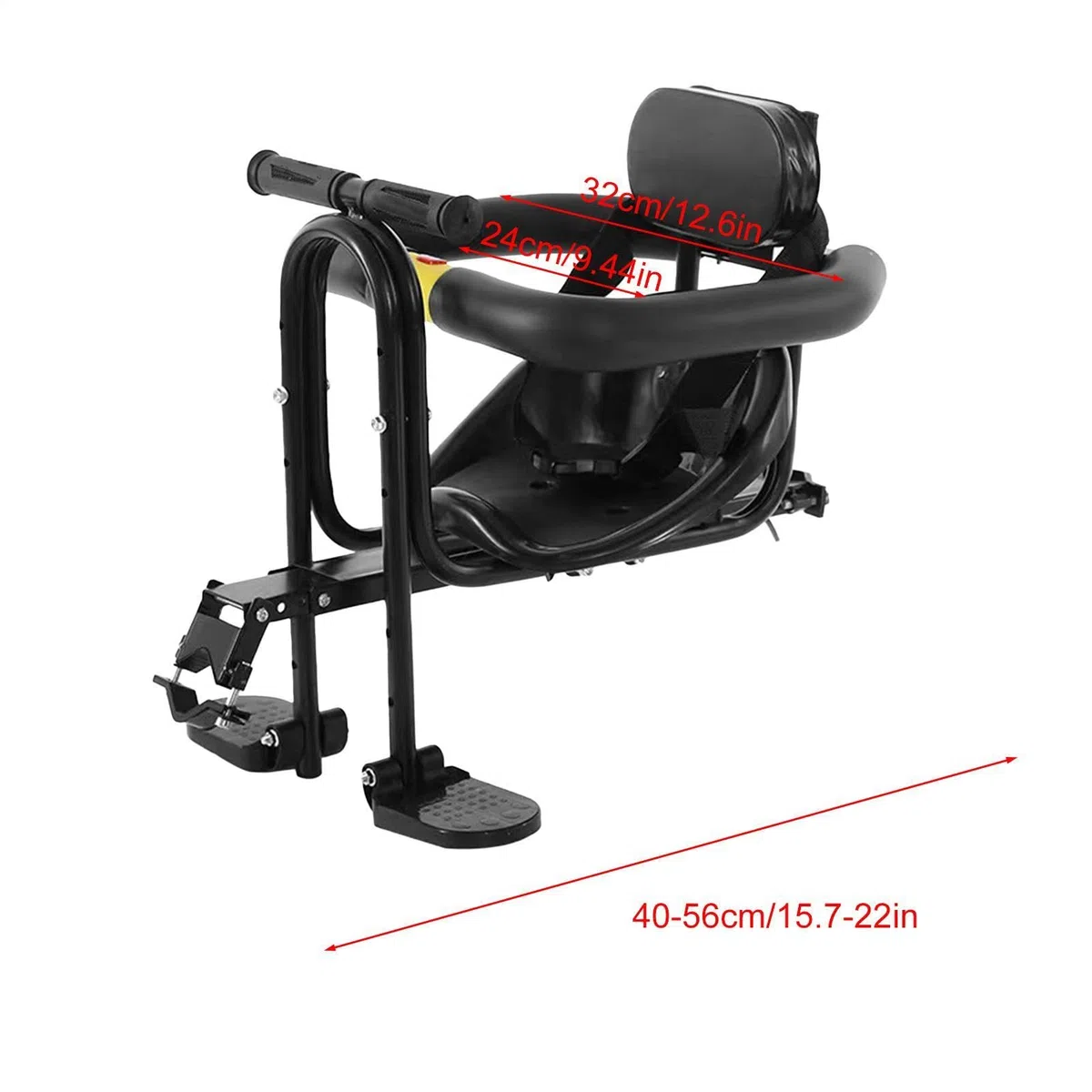 Seggiolini per bambini facili da installare per bicicletta Chld | Comodo sedile da ciclismo portatile, accessori per ciclismo per bambini dai 2 ai 5 anni