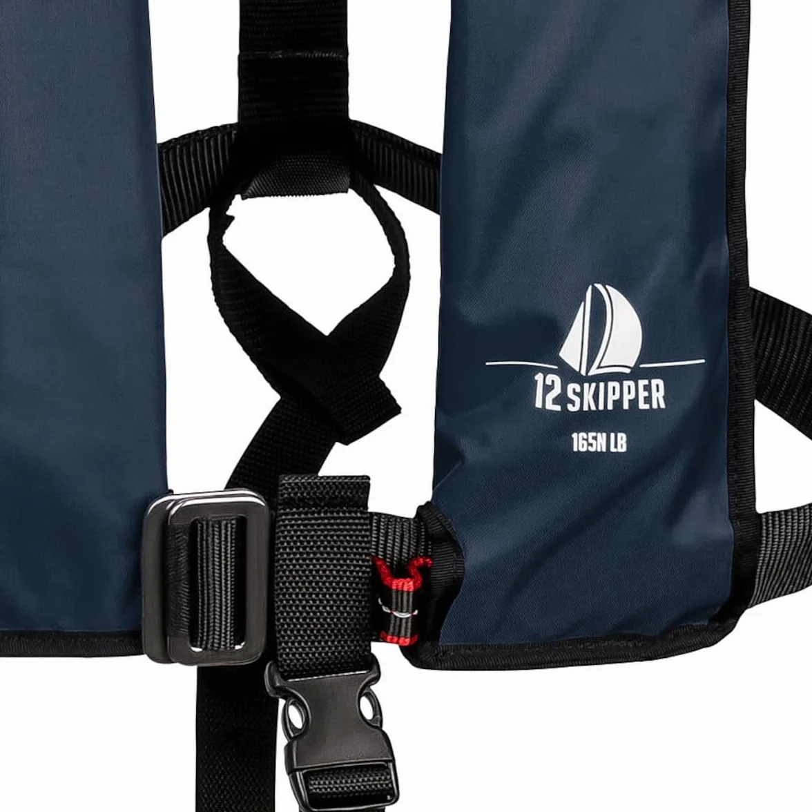 Set di 4 giubbotti automatici da 12 miglia, diversi modelli, Blu mare, 165N + Lifebelt