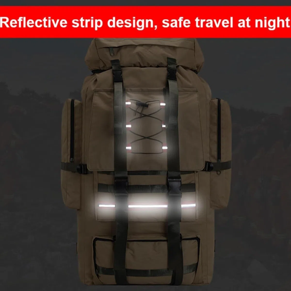 Zaino Da Viaggio Zaino Da 130 Litri, Zaino Da Trekking, Traspirante Leggero Impermeabile Zaino Grande Alpinismo Trekking Campeggio Viaggio Escursionismo Zaino Da Campeggio Borsa
