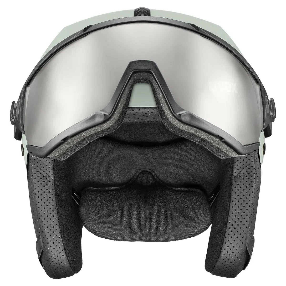 uvex instinct visor, casco da sci Unisex adulto, oxid green matt, 56-58 cm