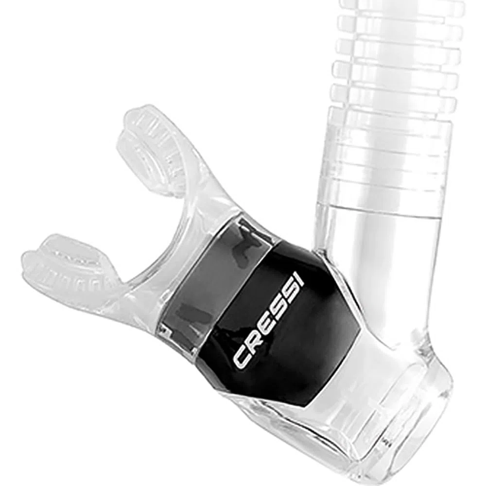 Cressi Dry Snorkel Clear/Black
