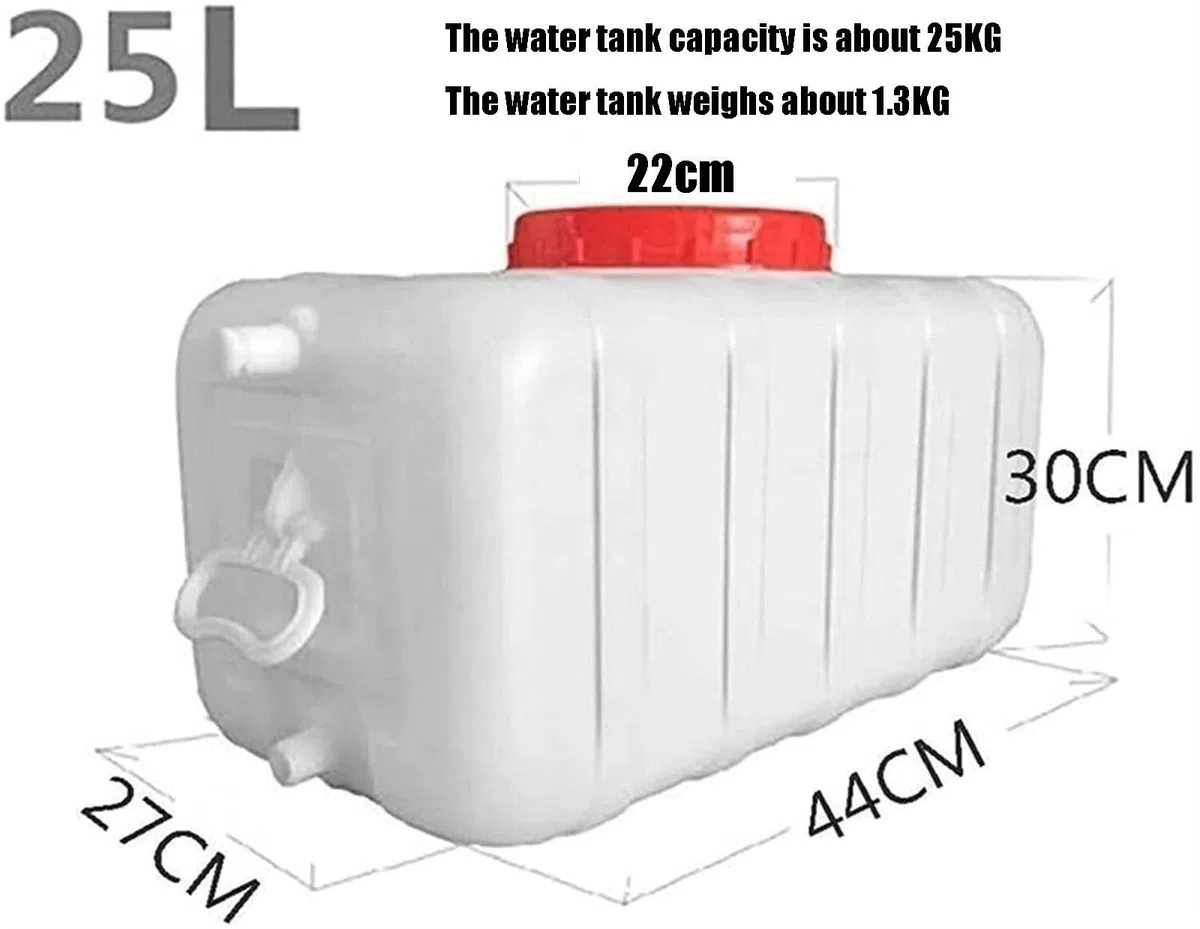 Serbatoio dell'Acqua Campeggio Viaggio All'aperto Contenitori Rettangolari Secchio L'acqua Domestico for Escursionismo, Plastica Acqua Contenitore Portatile