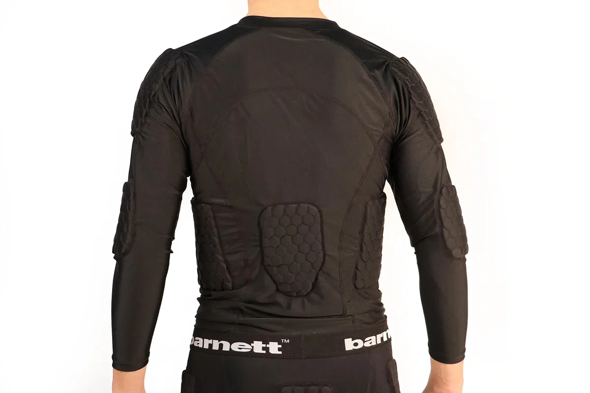 FS-08 - Maglia di compressione, a maniche lunghe, 5 pezzi integrati, per football americano