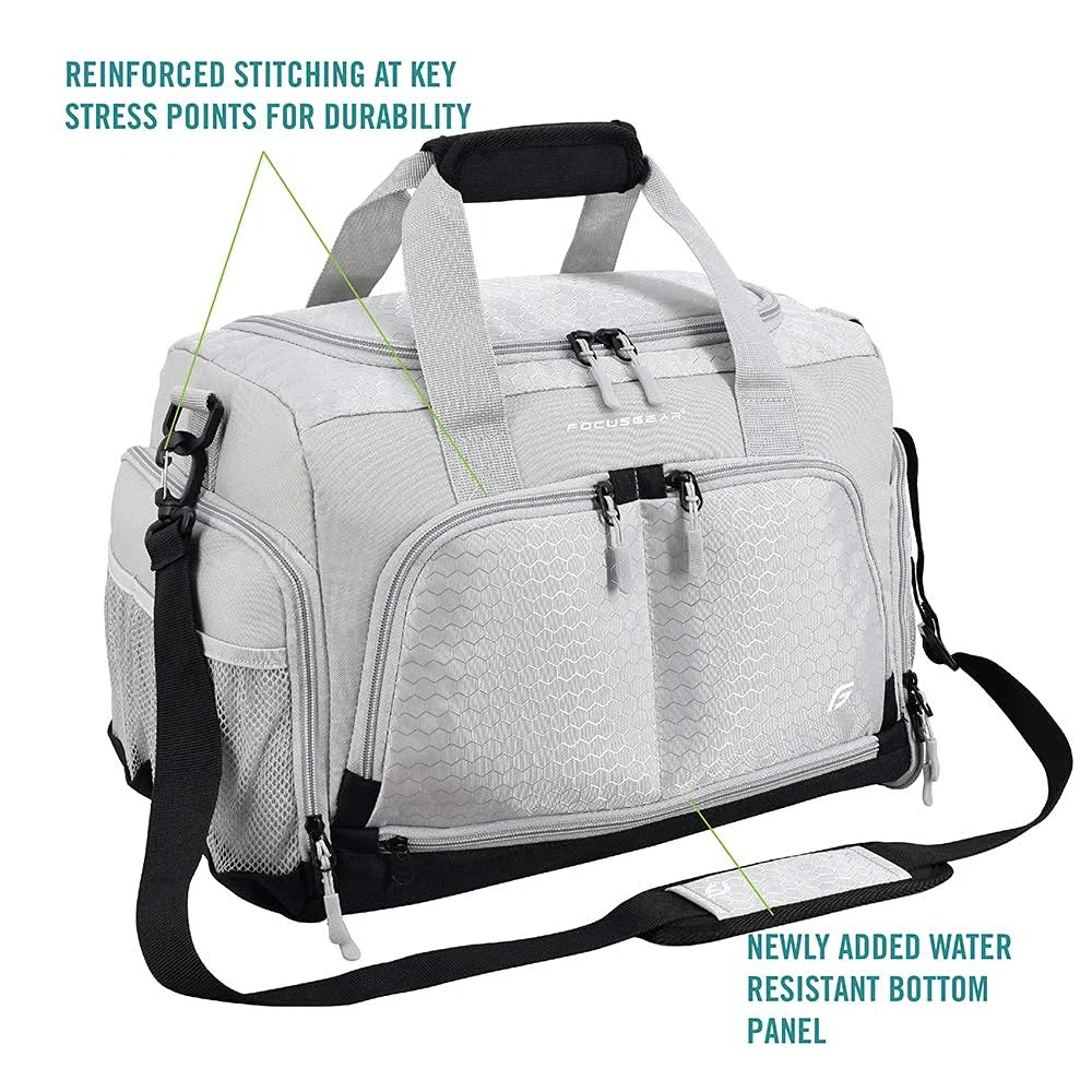 Borsa da palestra Ultimate 2.0: resistente borsa da viaggio progettata da Crowdsource con 10 pratici scomparti, inclusa una custodia resistente all'acqua