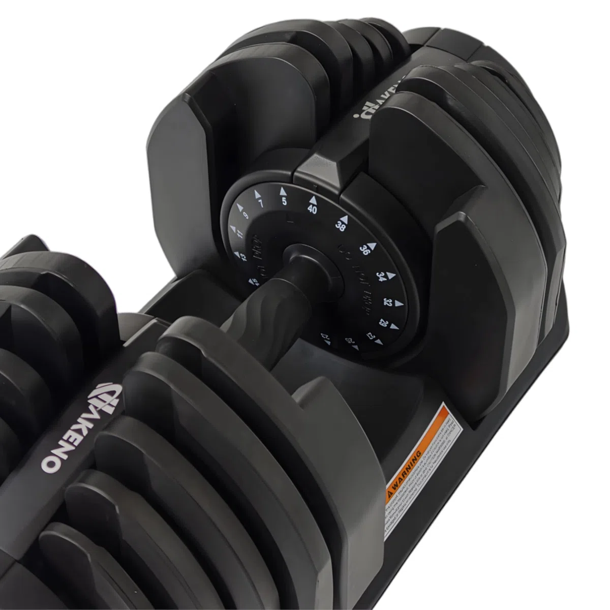 HAKENO Manubrio regolabile singolo, perfetto per bodybuilding, fitness, sollevamento pesi, allenamento casa, palestra, meccanismo di bloccaggio facile e sicuro